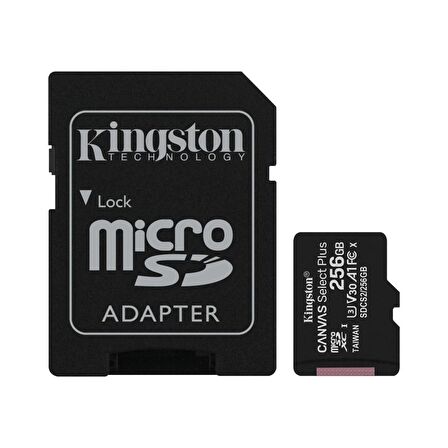 KİNGSTON 256 GB 100 MB/S MİCROSD HAFIZA KARTI