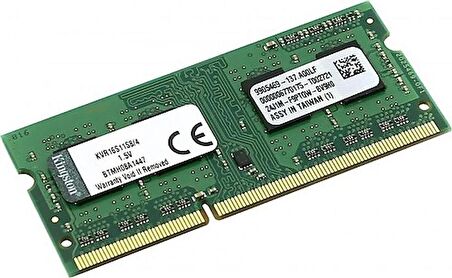 Kingston 8gb Ddr3 1600MHZ Sodımm KVR16S11/8WP Kıngston OUTLET 