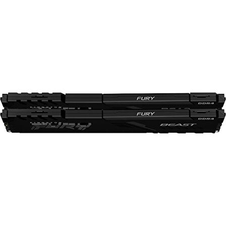 Kingston Fury Beast 64GB (2 x 32GB) DDR4 3200MHz CL17 Dual Kit Siyah Ram KF432C16BBK2/64