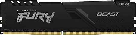 Kıngston  Fury Beast 16Gb 3200Mhz Ddr4 Cl16 Dımm     Bellek    Kf432C16Bb/16 OUTLET