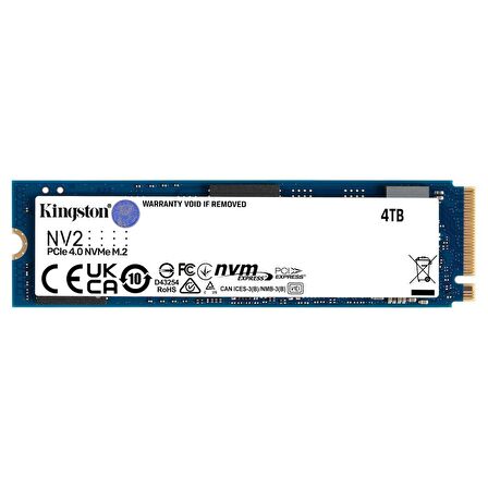 Kingston NV2 SNV2S PCIe Gen 4x4 4 TB SSD