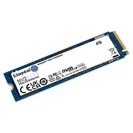 Kingston NV2 SNV2S PCIe Gen 4x4 4 TB SSD