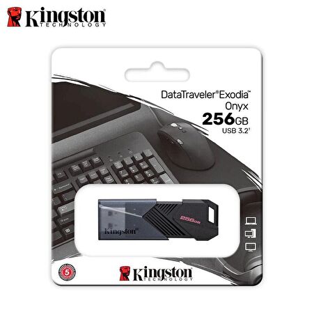 Kingston 256GB Usb3.2 Flash Bellek Datatraveler Exodıa Onyx DTXON/256GB