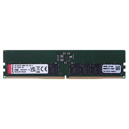 ONTECH - 16 Gb Kıngston Ddr54800mhz Dımm Cl40 1rx8 1.1v Ktd-pe548e-16g