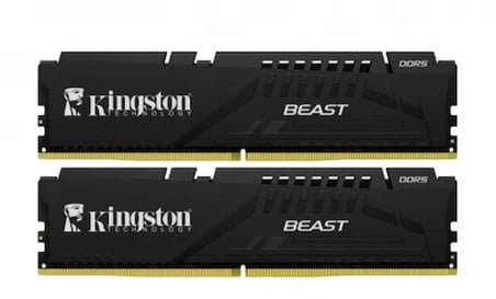 32gb Ddr5 Cl32 6400mhz Dımm Kf564c32bbek2-32tr Kıngston Beast 2x16g