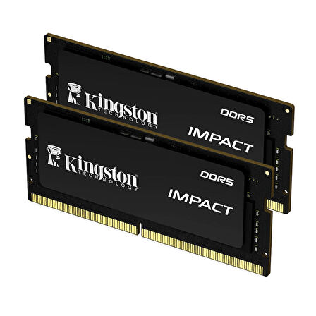 Kıngston Impact KF556S40IBK2-64TR 64GB(2X32) DDR5 5600MHz CL40 Notebook Performans Ram