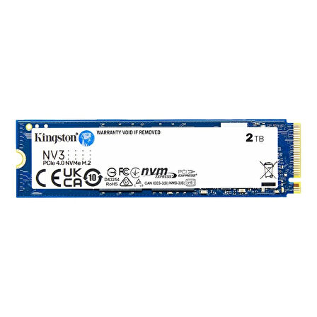 2TB KINGSTON NV3 SNV3S/2000G 6000/5000MB/S M.2 NVMe PCIe 4.0