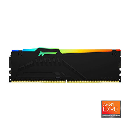 Kıngston Beast Expo KF564C32BBEAK2-64TR 64GB(2x32GB) DDR5 6400MHz CL32 RGB Masaustu Performans Ram