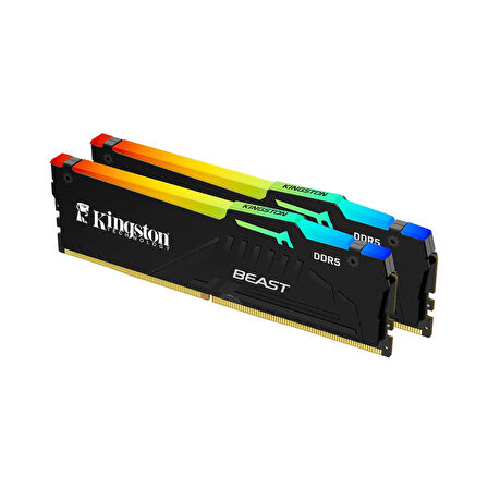 Kingston Beast RGB Expo 32GB(2X16) 5600MHz CL36 KF556C36BBEAK2-32TR DDR5 Masaüstü Performans Ram