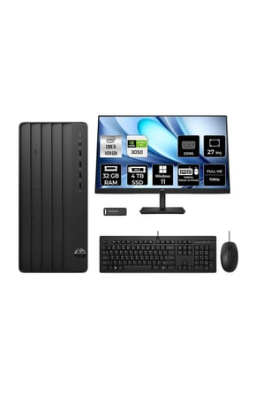 240 PRODESK 2 i5 14400 32GB 4TB SSD RTX3050/6GB W11H Masaüstü Bilgisayar + 27" Monitör