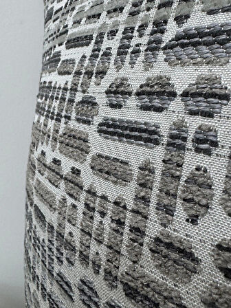 NİVEMESHOME KIRLENT KILIFI 45X45 LİSA 04 GRİ