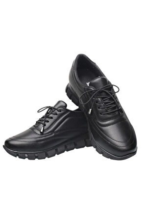 Kadın Günlük Rahat Comfort Taban  Spor Sneaker Ayakkabı SİYAH