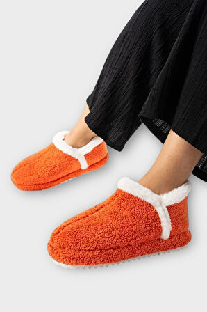 Kadın Panduf | Ev Botu | Ev Ayakkabısı Eva Kalın Hafif Kaymaz Taban TURUNCU