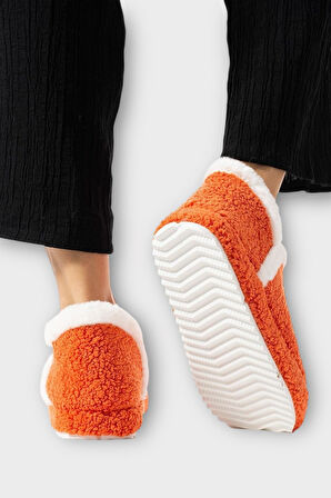 Kadın Panduf | Ev Botu | Ev Ayakkabısı Eva Kalın Hafif Kaymaz Taban TURUNCU