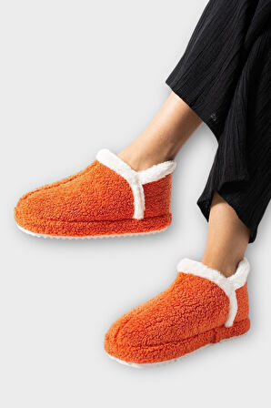 Kadın Panduf | Ev Botu | Ev Ayakkabısı Eva Kalın Hafif Kaymaz Taban TURUNCU