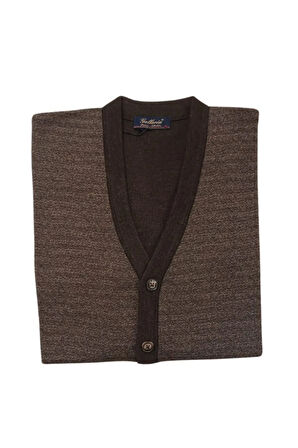 ÖZEL ÜRETİM ÖRME DÜĞMELİ  DESENLİ HIRKA