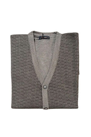 ÖZEL ÜRETİM ÖRME DÜĞMELİ  DESENLİ HIRKA