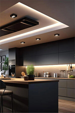 Uzun Dar 120 cm Led li Fluoresant Parlak Beyaz Işıklı Mutfak Dolap Altı Tavan Yer Aydınlatma Lambası
