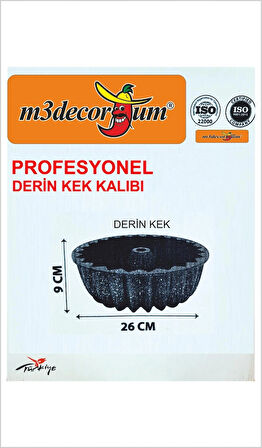 Büyük Profesyonel Aşçı Ev Ocak Fırına Uygun Metal Döküm Enjeksiyon Granit Kaplama Kek Pasta Kalıbı