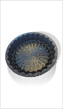 Büyük Profesyonel Ev Ocak Fırına Uygun Metal Döküm Enjeksiyon Granit Kaplama Tart Turta Pasta Kalıbı