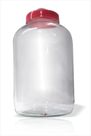 Büyük Şişman 8 Lt Litre Paşabahçe Şişecam Sızdırmaz Kapaklı Kulplu Turşu Baharat Sebze Meyve Reçel Salça Yoğurt Mayalama Saklama Kavanozu