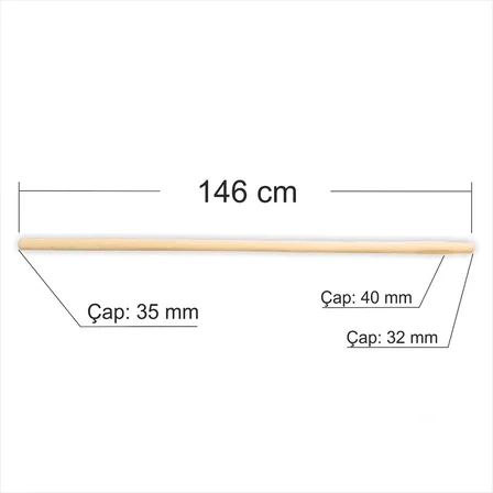 En Kalın Sağlam Uzun 150 cm Kırılmaz Gerçek Ahşap Odun  Kazma Kürek Tırmık Sapı Kolu Sopası Tutacağı Bel Çapa Süpürge Bahçe Tırmığı Balta Sapı