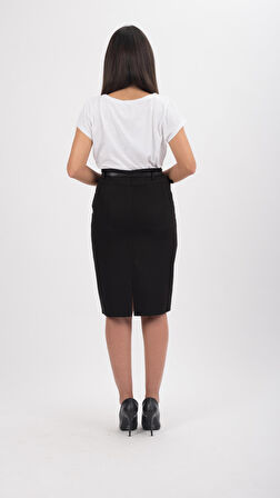 SORALLİNE KADIN OFİS ETEK 60 CM BOYUNDA 740 ANTRASİT MEVSİMLİK ÜRÜN