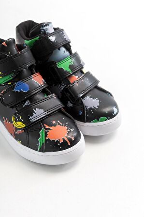 Mnpc  Erkek Çocuk Siyah Suni Deri Çocuk Bot