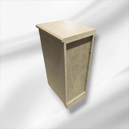 Ahşap Boyanabilir 4 Çekmeceli Takı-makyaj-aksesuar Dekoratif Organizer Kutu