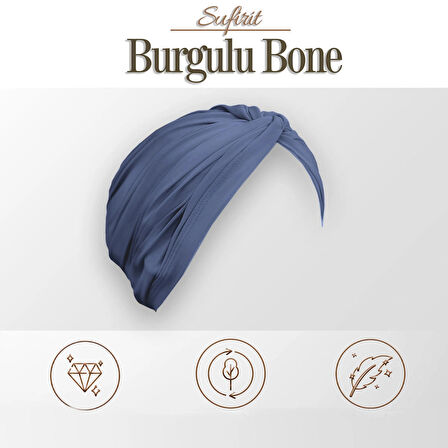 Burgulu Bone - Tesettür Bone - Bone Eşarp- Hazır Bone Şal- Tasarım Bone Modelleri