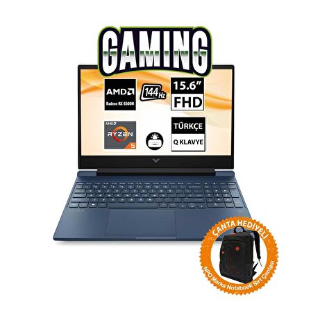 HP Victus 15-FB0020NT 7N5M8EA03 Ryzen5 5600H 16GB 512SSD RX6500M 15.6" FullHD FreeDOS Taşınabilir Bilgisayar-CNT004