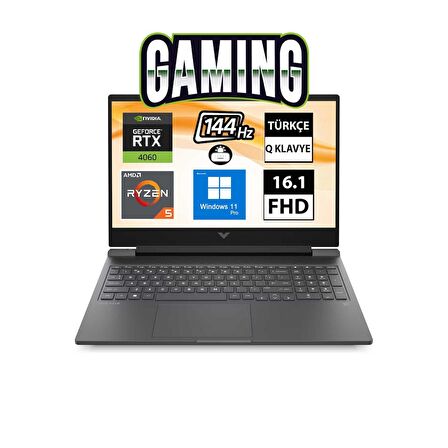 HP Victus 16-S0018NT 7Z4M8EA09 Ryzen5 7640HS 32GB 1TBSSD RTX4060 16.1" FullHD W11P Taşınabilir Bilgisayar