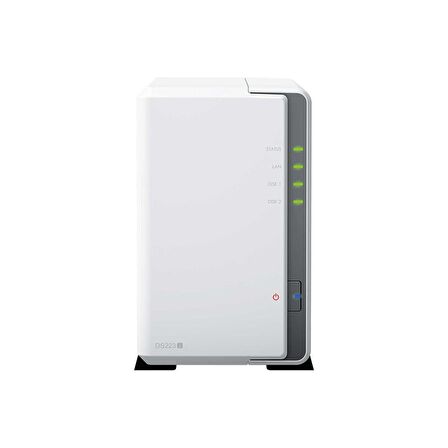 SYNOLOGY DS223J01 1GB 1TBHDD 2x3.5" SATA Desteği RAID(0-1) NAS Depolama Ünitesi