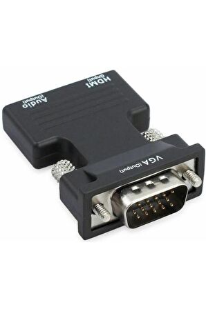 Ancheyn Ses Destekli HDMI to VGA Çevirici Dönüştürücü Adaptör 4499