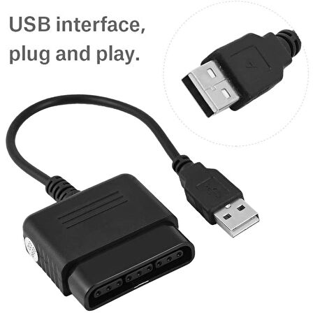 Ancheyn USB to PS2 PS3 PC Bilgisayar Oyun Kolu Çevirici Dönüştürücü 5023