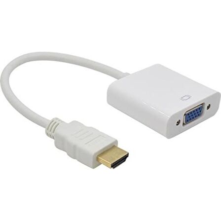 Ancheyn HDMI to VGA Çevirici Dönüştürücü Adaptör Monitör Laptop Projeksiyon Çevirme Uydu Kablosu 4547