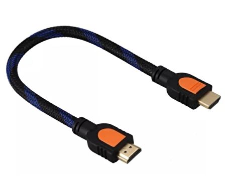 Ancheyn HDMI to HDMI Altın Uçlu Erkek Erkek HDMI Kablosu 50 cm Ara Kablo 5036