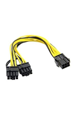 Ancheyn Pci e 8 Pin (6+2) 2X Pci-e Ekran Kartı Power Çoklayıcı Kablosu 4302