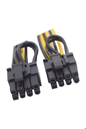 Ancheyn Pci e 8 Pin (6+2) 2X Pci-e Ekran Kartı Power Çoklayıcı Kablosu 4302