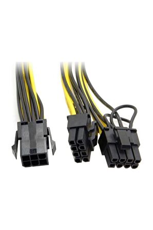 Ancheyn Pci e 8 Pin (6+2) 2X Pci-e Ekran Kartı Power Çoklayıcı Kablosu 4302