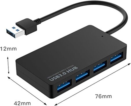 Ancheyn 4 Port USB Hub USB 3.0 ve 2.0 USB Çoklayıcı Çoğaltıcı Switch Adaptör 5265