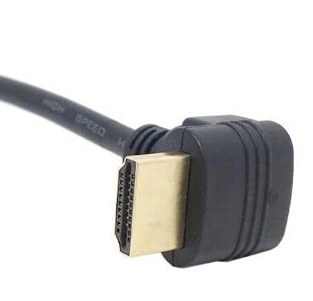 Ancheyn HDMI Dişi Erkek Uzatma Aparatı 90 Derece Dirsek Kablosu 50 cm 4666