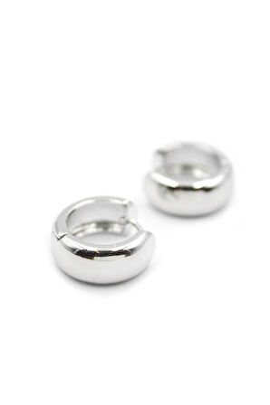 Halka Küpe - Gümüş Rengi