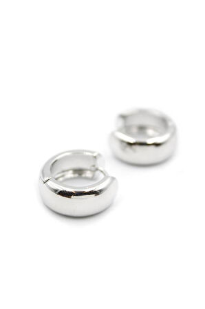 Halka Küpe - Gümüş Rengi