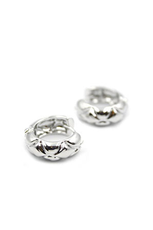 Halka Küpe - Gümüş Rengi