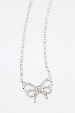 Fiyonk Kolye - Gümüş Rengi