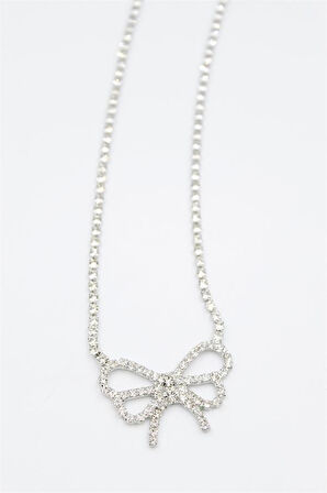 Fiyonk Kolye - Gümüş Rengi