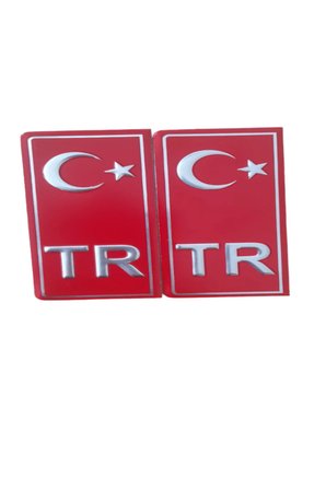 Tr Plaka Metal 2'li Sticker