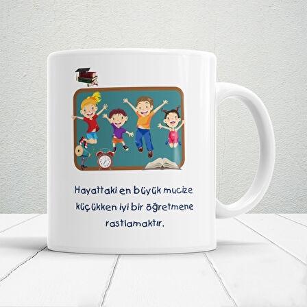 Küçük Bir Mucize, Büyük Bir Öğretmen | Öğretmenler Günü Temalı Baskılı Kupa