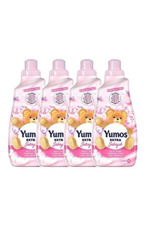 Yumoş Extra Şakayık Konsantre 60 Yıkama Yumuşatıcı 1.44 lt 4'lü